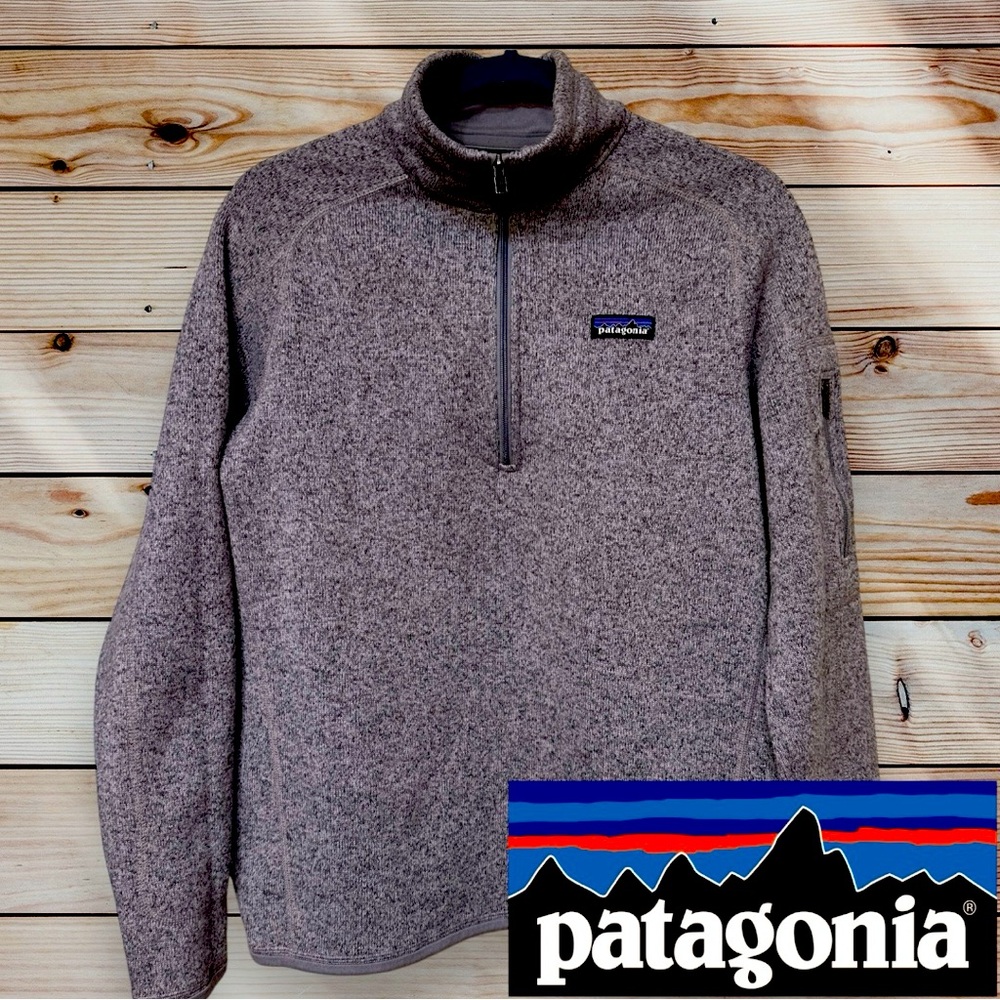 Patagonia Better Sweater Lavender 1/4 Zip Pullover size Large